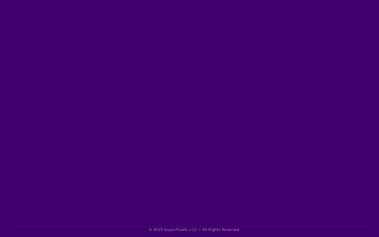 Screenshot of superfluidic.ai