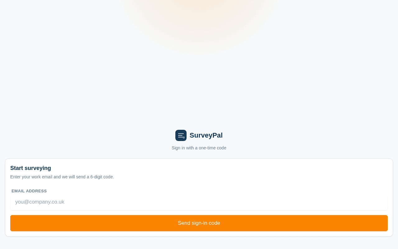 Screenshot of surveypal.ai