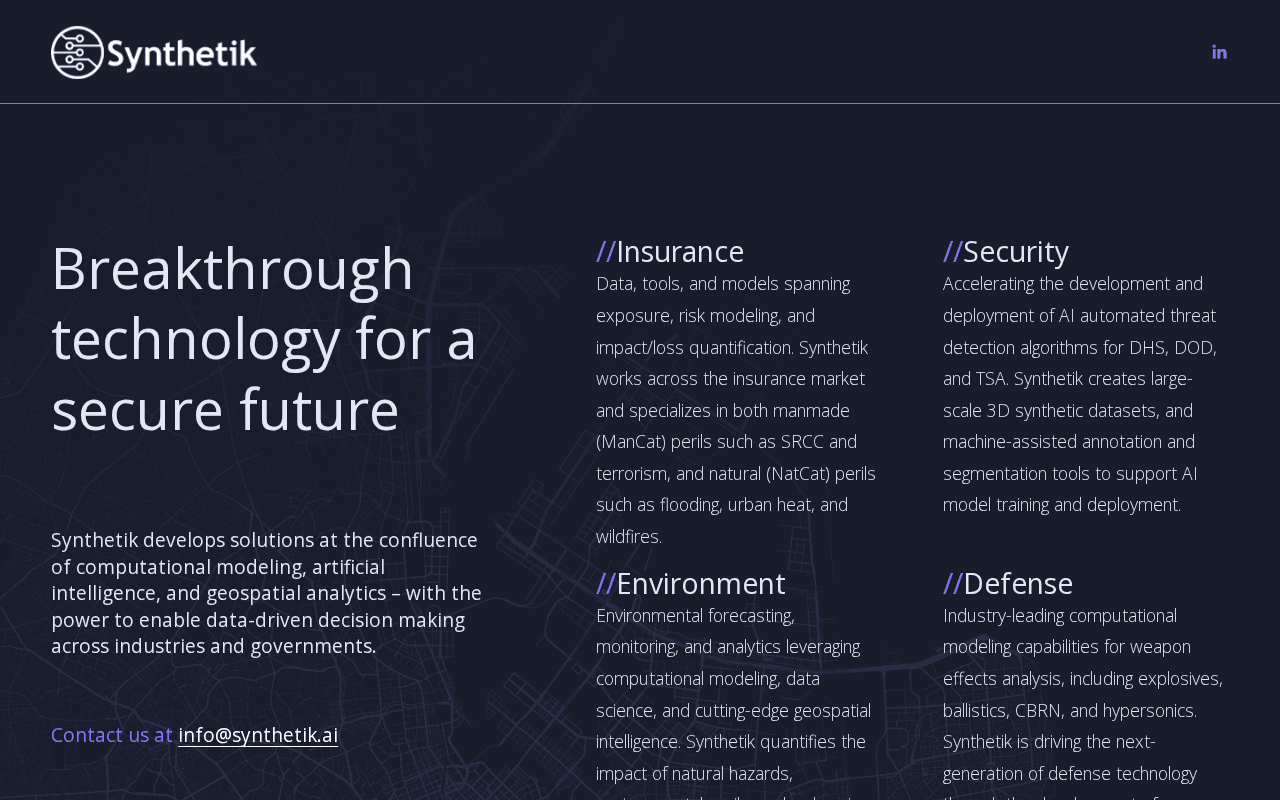 Screenshot of synthetik.ai