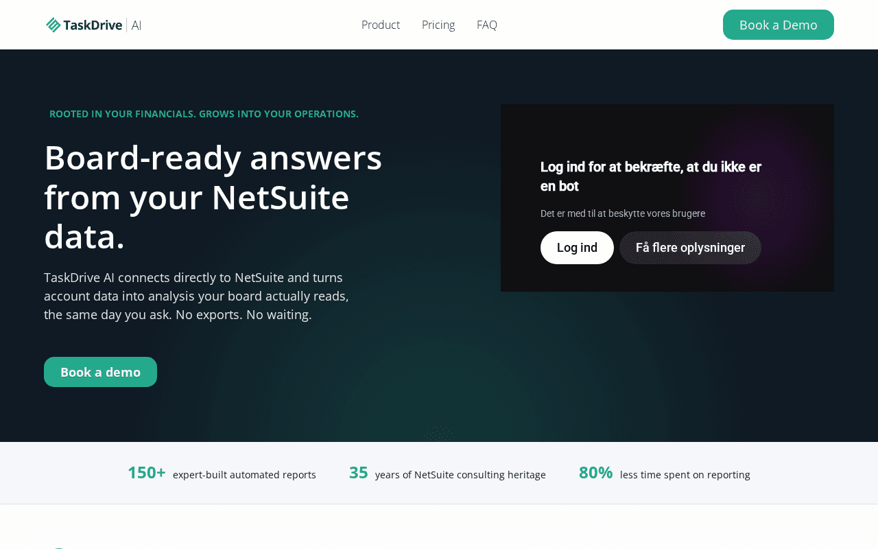 Screenshot of taskdrive.ai