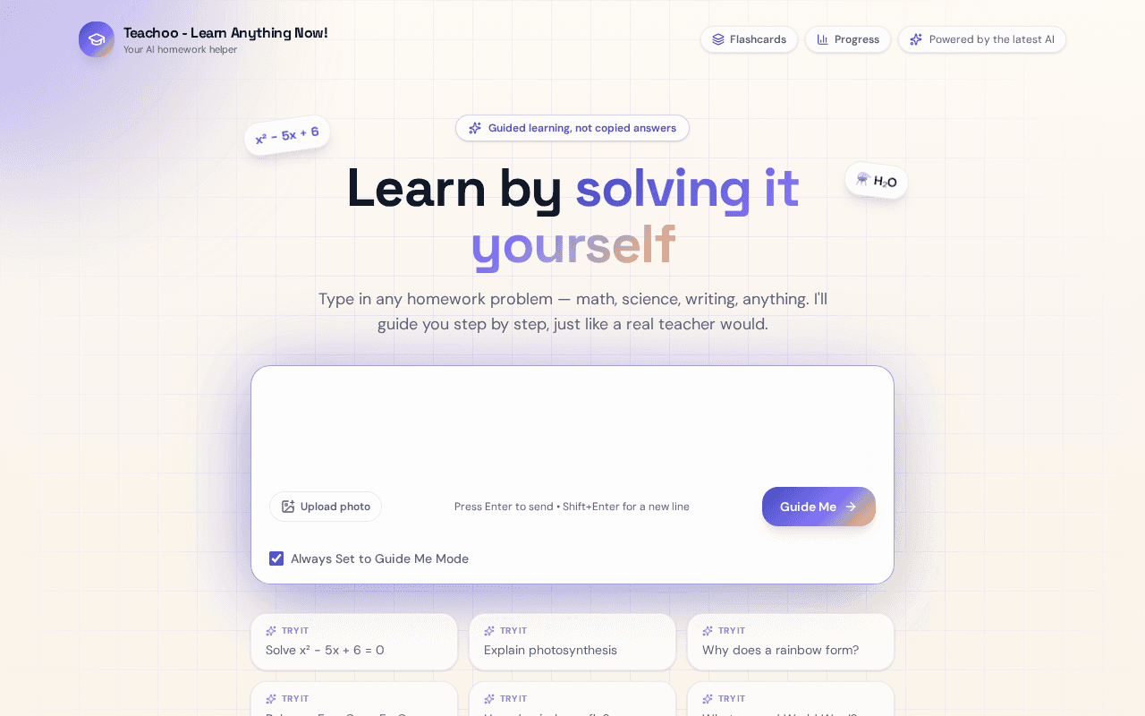 Screenshot of teachoo.ai