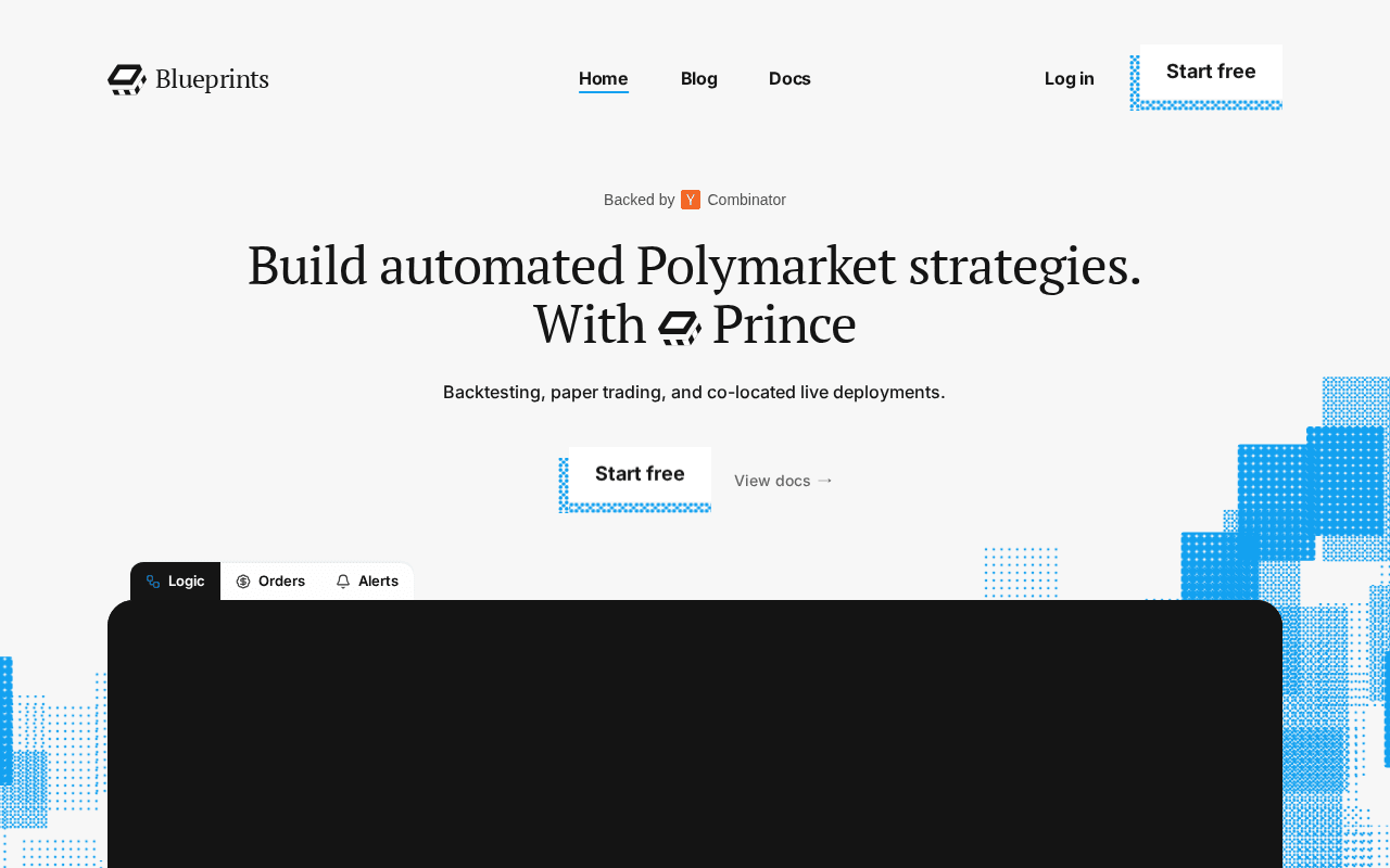 Screenshot of useblueprints.ai